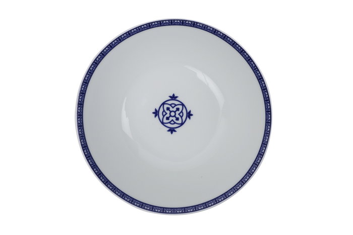 Hermia Vajilla de Porcelana de 24 Piezas en Azul Marino y Turquesa